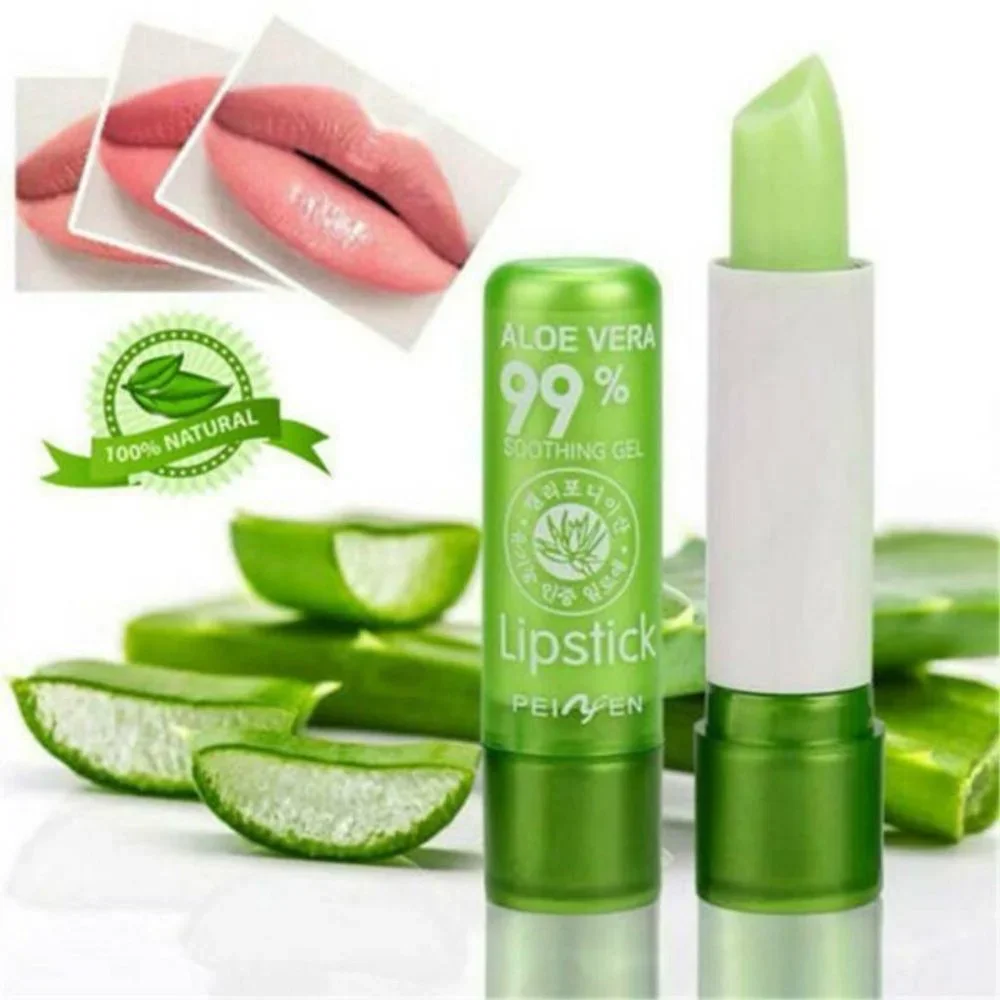 Aloe Vera Lipstick Lip Stick Moisturizing Color Changing Long Lasting